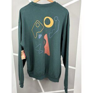 NWT Specialized Graphic Crewneck Sweatshirt Unisex M Green Abstract Cycling